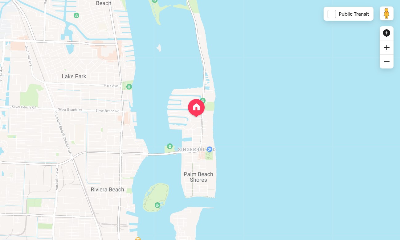 Riviera Beach, Florida Map